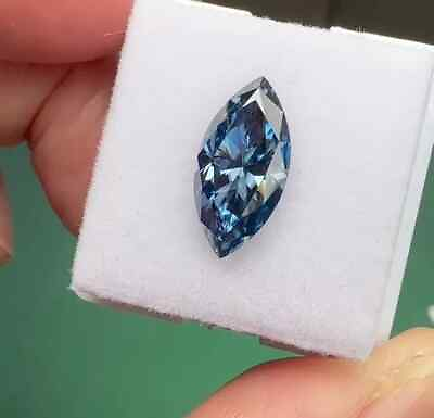 #ad AAA 5CT Natural Diamond Marquise Blue Color Cut D Grade VVS1 1 Free Gift $222.00