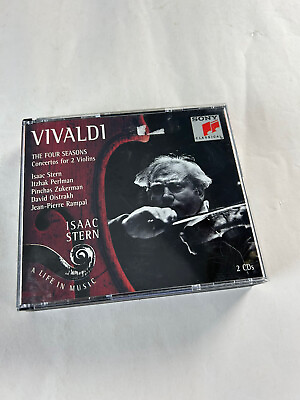 #ad Vivaldi 2 CD Set The Four Seasons Double Concertos Isaac Stern Sony with insert $12.99