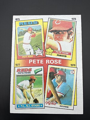#ad 1986 Topps The Pete Rose Years: 1975 1978 Baseball Card #5 $0.99
