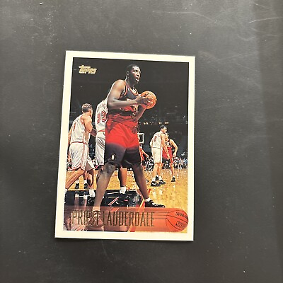 #ad 1996 97 Topps Foil NBA 50 #205 Priest Lauderdale RC $19.99