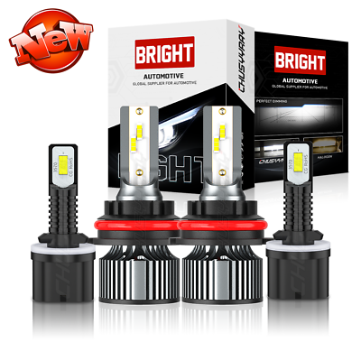 #ad For Dodge Neon 2003 2005 4X 6000K LED Headlight Hi Lo Beam Fog Lights Bulbs Kit $39.99