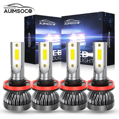 #ad 4Pcs LED Headlight High Low Beam Bulbs For Chrysler Town amp; Country 2008 2016 Kit $32.99