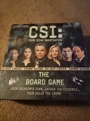 #ad CSI Crime Scene Investigation : The Board Game w 8 Crime Stories Ages 13 amp; Up $18.00