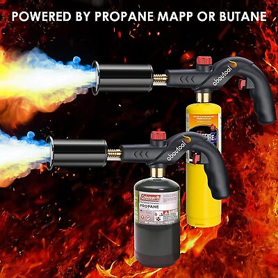 #ad Propane Torch Gun Charcoal Starter Camp Grill Torch Outdoor Flame Thrower $33.24