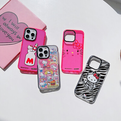 Cute Hello Kitty Bling Glitter Phone Case Cover For iPhone 15 Pro Max 14 13 12 $9.49