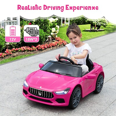 #ad TOBBI Kids Ride on Car 12V Licensed Maserati Ghibli Electric Car with Remote $149.98