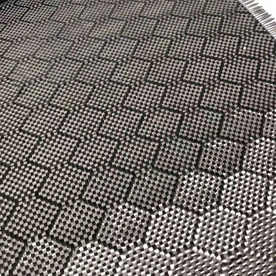 #ad 3K 240gsm Black Carbon Fiber Fabric Hexagonal Jacquard Weave 150*50cm $43.71