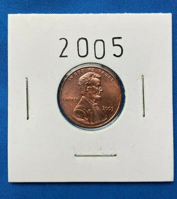 #ad 2005 ONE LINCOLN MEMORIAL CENT UNCIRCULATED $2.88