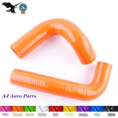 #ad For 1955 1956 1957 Chevrolet Chevy Bel Air 4.3 4.6 Silicone Radiator Hose Orange $34.99