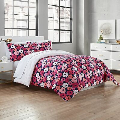#ad NWT GARMENT WASHED 100% COTTON REVERSIBLE Full Queen 3 Piece Bed Set $63.99