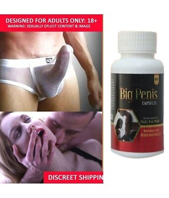 #ad #1 NEW XXXL GAIN 12 INCHES PENIS ENLARGER GROWTH 60 CAPSULES FASTER GROWTH $10.98