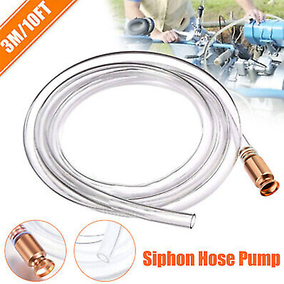 #ad 10FT X 3 4quot; Siphon Hose Pump Self Priming Jiggler Shaker Transfer Water Fuel Oil $13.69