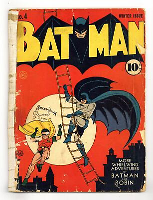 #ad Batman #4 PR 0.5 1941 $2700.00