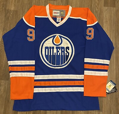 #ad Vintage Hockey #99 Edmonton Oilers Wayne Gretzky Size 52 Ccm Jersey W Tags $150.00