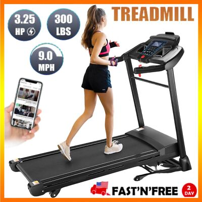 #ad Treadmill with Incline 3.25HP Heavy Duty Electric Running Machine for Home Gym $315.99