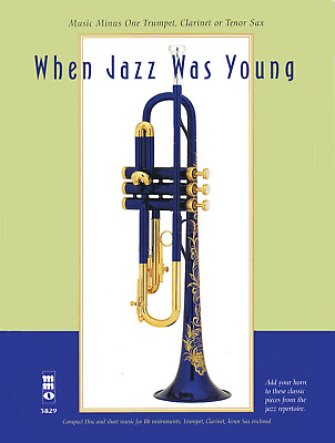 #ad When Jazz Was Young for Trumpet Solo Sheet Music Minus One Play Along Book CD $14.99