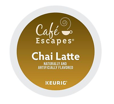 #ad Cafe Escapes Chai Latte 24 to 144 Keurig K cup Pods Pick Any Size FREE SHIPPING $25.88