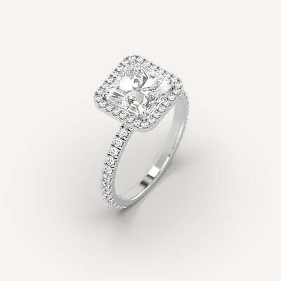 #ad 3.1 carat Radiant Engagement Ring IGI F VS1 Lab Diamond in 950 Platinum $3230.00