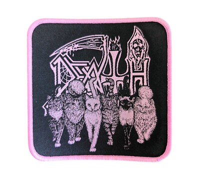 #ad Death ✦Chuck Schuldiner Kittens✦ Punk Music Heavy Metal Rock Badge Woven Patch $15.00
