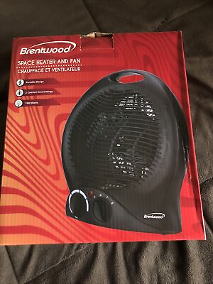 #ad Brentwood H F301BK 1500 Watt Portable Electric Space Heater and Fan Black New $25.30