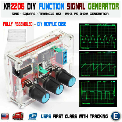 #ad #ad XR2206 Function Signal Generator Welded Assembled Sine Output 1HZ 1MHZ DIY Case $8.53