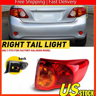 #ad For 2009 2010 Toyota Light Brake Corolla Tail Stop Lamp Right Passenger Side $35.99