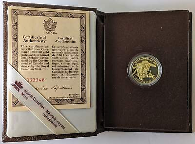 #ad 1989 Canada $100 Gold Proof Commemorative $725.00