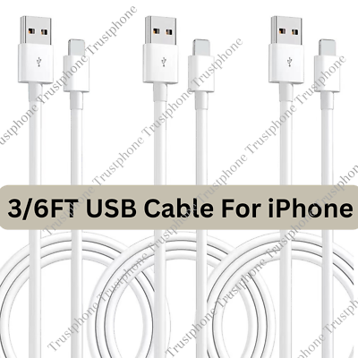 #ad USB Power Adapter Fast Charger Cable Cord For iPhone 14 13 12 11 XS X XR 8 7 6 5 $2.99