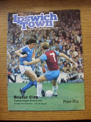 #ad 23 09 1978 Ipswich Town v Bristol City Crease Single Team Change GBP 3.99
