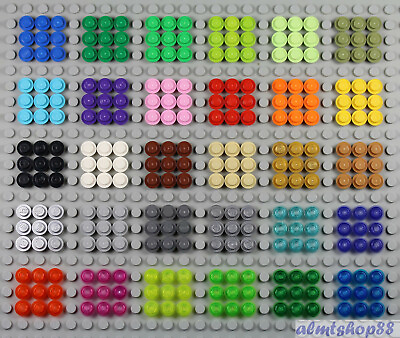 #ad LEGO 1x1 Plates Round PICK YOUR COLORS 4073 Flat Mosaic Dots Bulk Lot $1.49