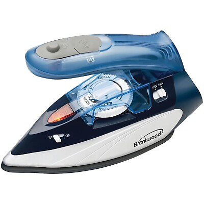 #ad BRENTWOOD MPI 45 Dual Voltage Nonstick Travel Steam Iron $27.11