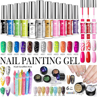 #ad Nail Art Gel Nail Polish Liner Drawing Painting Vanishes UV DIY Manicure 8ml # $3.79