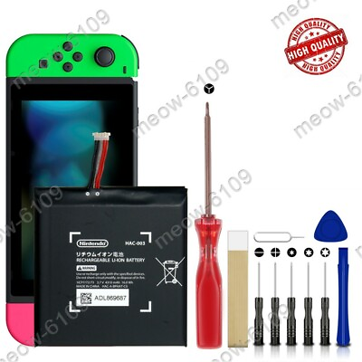 #ad NEW Rechargeable Battery Pack For Nintendo Switch HAC 003 USA $14.99
