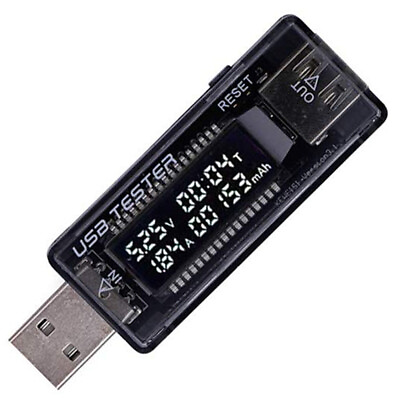 USB Power Tester Voltage Current Capacity Meter 4 20V 3A Test Chargers amp; Cables $4.89