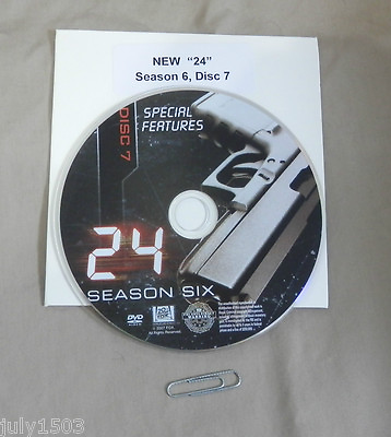 #ad 1 NEW 24 Season 6 Disc 7 Special Features Replacement DVD Single Disc $8.90