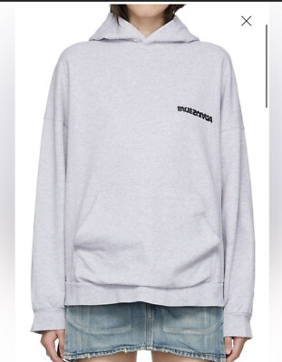#ad Balenciaga Turn Wide Oversized Gray Hoodie pullover size S $800.00