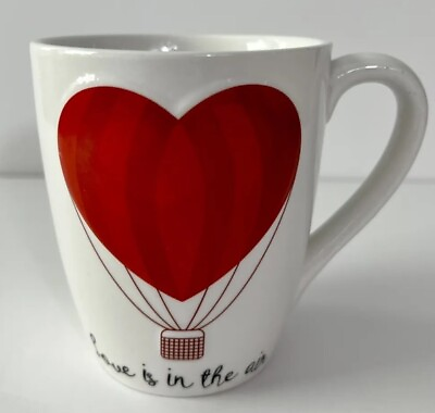 #ad quot; Love is in the air quot; Heart shape hot air balloon Coffee Cup Mug Tea $19.99