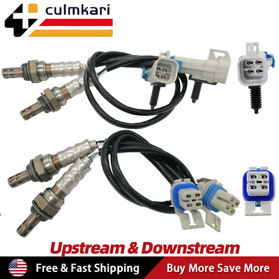 #ad #ad Set 4 Upstreamamp;Downstream O2 Oxygen Sensor For Chevy Silverado GMC Sierra Yukon $38.99