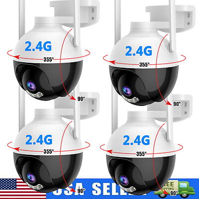 #ad Outdoor Camera Pan Tilt Zoom 360° Visual Coverage 1080P WiFi Security Cam ... $135.99