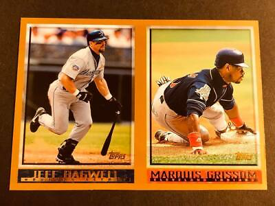 #ad 1998 Topps UNCUT PANEL Jeff Bagwell Marquis Grissom $3.00
