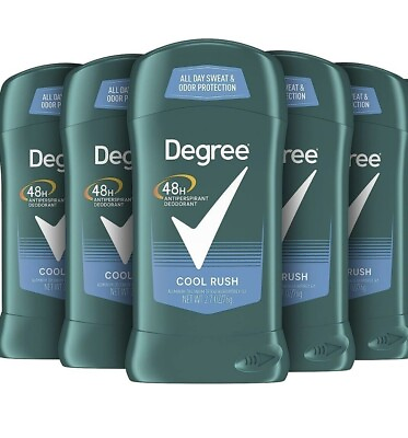 #ad Degree Men 48 hr. Antiperspirant Deodorant Cool Rush 2.7 oz. Stick 5 Pack $24.69