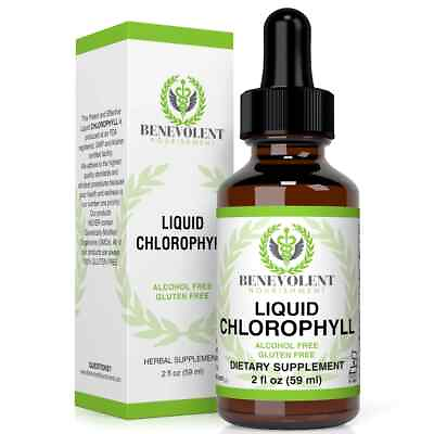 #ad Benevolent LIQUID CHLOROPHYLL Herbal Supplement 2 oz. $11.49