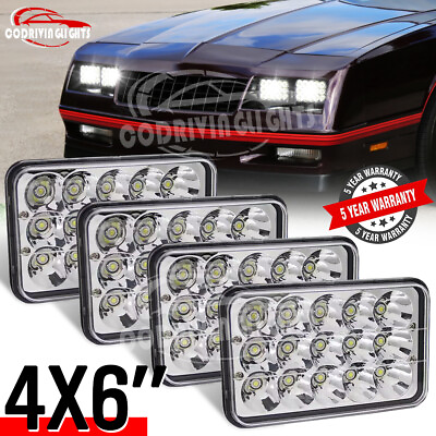 #ad 4x For Chevrolet Monte Carlo 1980 1988 DOT 4x6quot; LED Headlights Hi Lo Sealed Beam $41.17