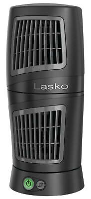 #ad Lasko 12quot; Twist Top Desktop Tower Fan with 3 Speeds Black $27.81