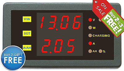 DC 120V 200A Voltage Current Ah Capacity Meter Charge Discharge AGM LEAD LiFePO4 $29.90