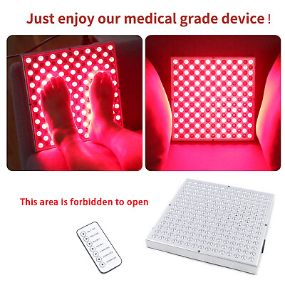 #ad LED Therapy Light 45W Red Infrared Panel Pulse Lamp Remote Full Body Anti Aging $34.20