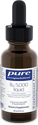 #ad Pure Encapsulations B12 5000 Liquid Drops Energy Nerve Support 1 Fl Oz $57.47