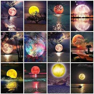 #ad 5D Diamond Painting Landscape Square Embroidery Reflection Mosaic Home Decors $49.98