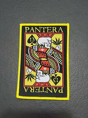 #ad PANTERA Music band large patch t shirts Jeans Iron on Clothing Woven Badge $7.99