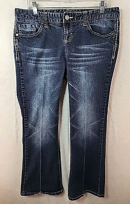 #ad Maurices Womens 14 Ivy Denim Blue Jeans $14.44